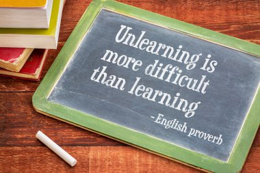 Unlearning is more difficult than learning clipart
