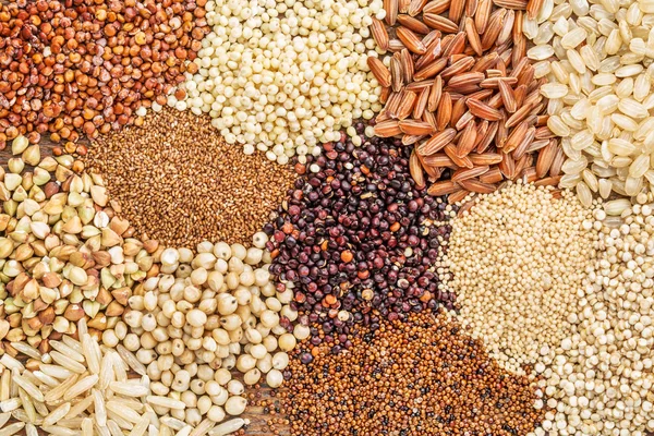 Gluten free grains background abstrtact — Stock Photo, Image