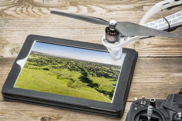 Drone aerial photography concept — Stock Photo, Image