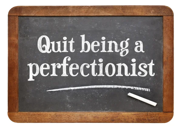 Přestaň být perfekcionista - poradenství — Stock fotografie