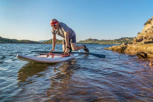 Stand up paddling (Sup) in Colorado — Foto Stock