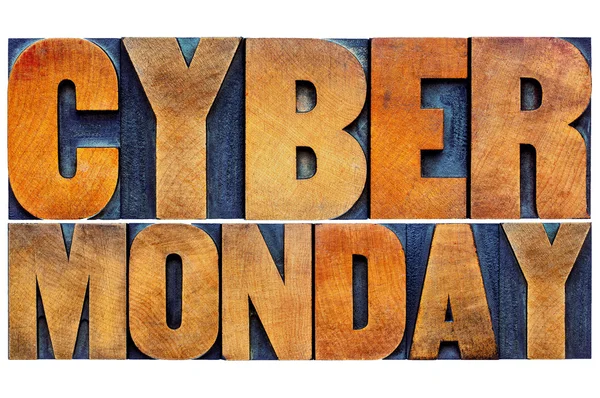 Cyber Monday - internet shopping concept — Stock Photo, Image