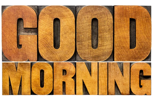 Good morning word abstract — Stock Photo, Image