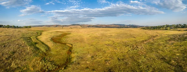 草原在科罗拉多山麓-空中全景 — 图库照片
