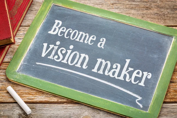 Become a vision maker on blackboard — Stock Photo, Image