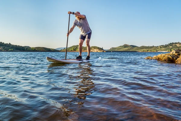 Stand up paddling em Colorado — Fotografia de Stock
