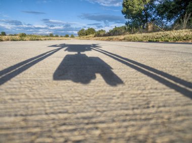 hexacopter drone shadow