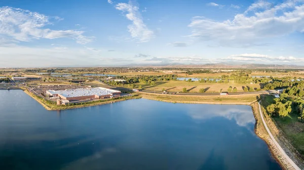 Aerial panorama of northern Colorado — ストック写真