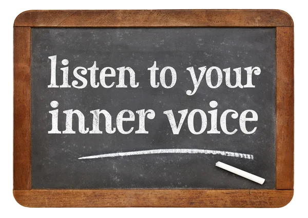 Listen to your inner voice — Stock Photo, Image