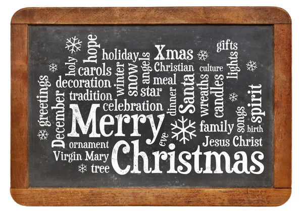 Merry Christmas word cloud — Stock Photo, Image