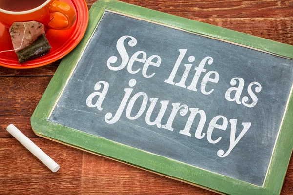 See life as journey - inspiration phrase — Stock Photo, Image