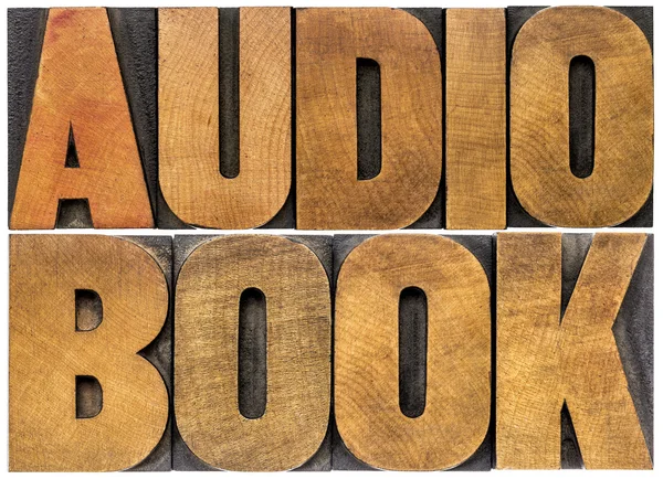 Audio libro parola astratta — Foto Stock
