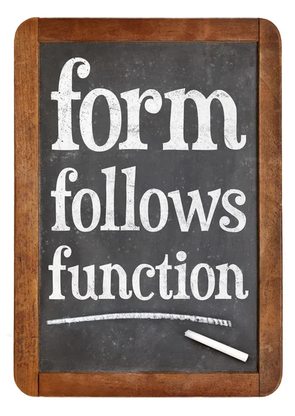 Form follows function design principle — Stock Photo, Image