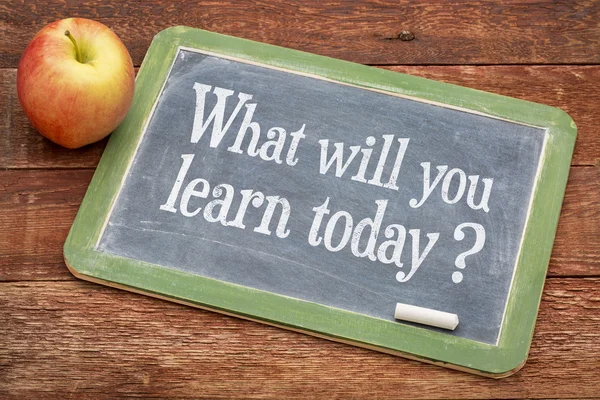 Co dziś nauczysz? — Zdjęcie stockowe