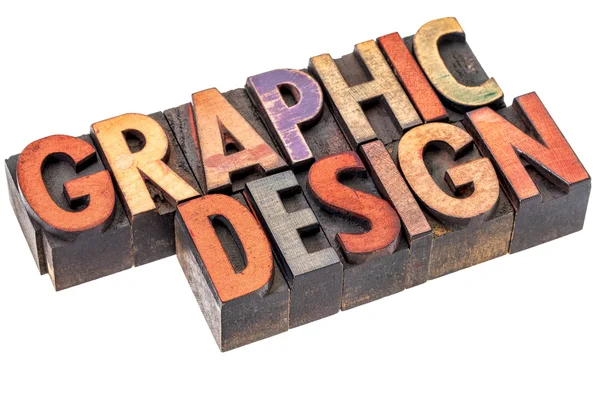 Grafický Design nápis — Stock fotografie