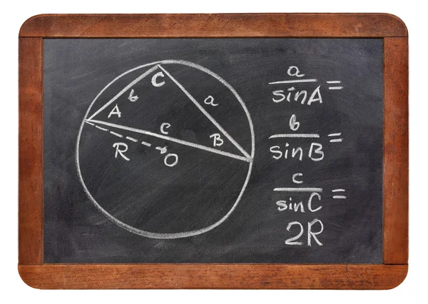 Δίκαιο του sines στο blackboard — Φωτογραφία Αρχείου