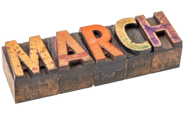Mars månad i träslaget — Stockfoto