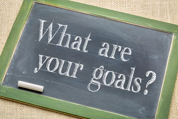 What are your goals? — Stock Photo, Image