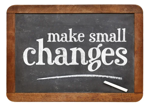 Make small changes advice — Stock Photo, Image