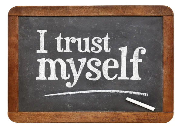 I trust myself - self confidence concept — Stock Photo, Image