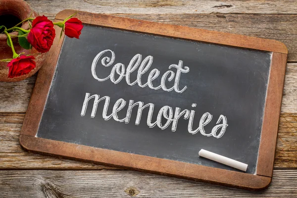 Συλλέγουν μνήμες στο blackboard — Φωτογραφία Αρχείου