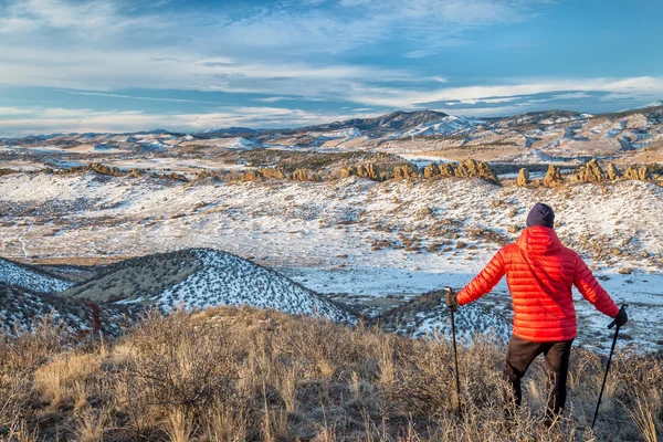 Hiking Rocky Mountains foothills — Stock Photo, Image