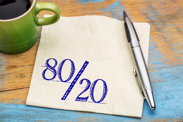 Принцип Парето на салфетке
