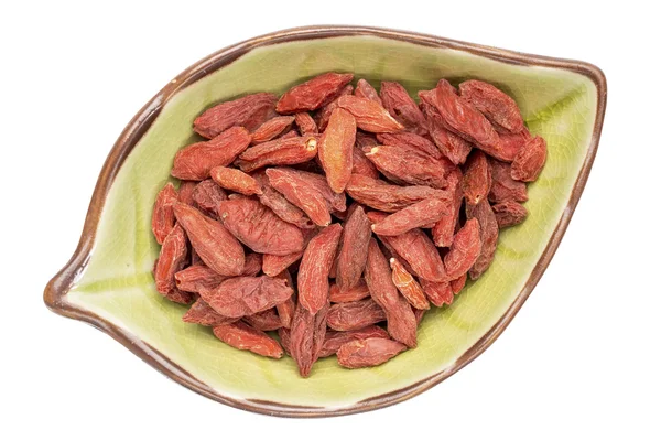Dried goji berries in a bowl — Stock Photo, Image