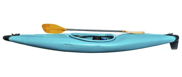 Kayak d'eau vive avec pagaie — Photo