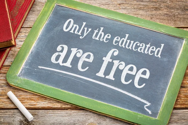 Only the educated are free — Stock Photo, Image