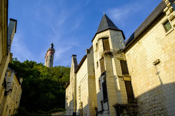 Dorp van Chinon, Indre-et-Loire, Loire-vallei — Stockfoto
