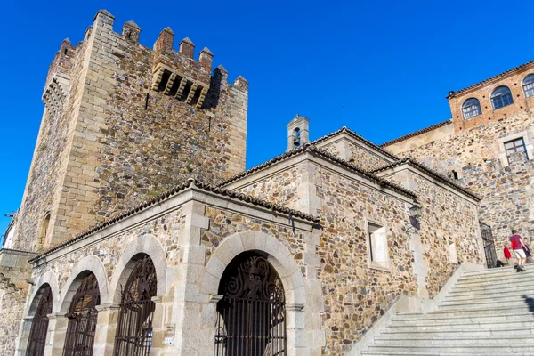 Caceres ortaçağ şehir İspanya