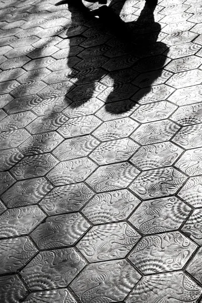 Pavimento con diseño Gaudí en la Avenida Paseo de Gracia de Barcelona —  Fotos de Stock