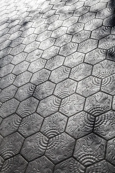 Detalle del pavimento en la avenida Paseo de Gracia de Barcelona —  Fotos de Stock