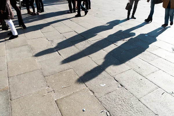 Shadows in the street — Stock Photo, Image