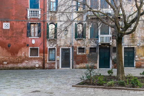 Arkitekturen i detalj i Venedig, Italien Stockbild