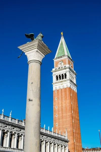 Campanile on piazza San Marco, Venice — Stock Photo, Image