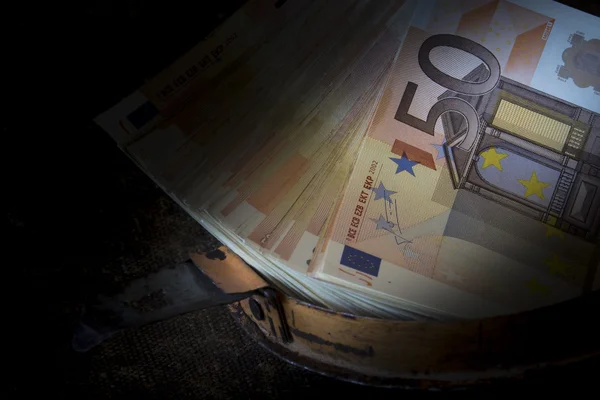 Detalhe da moeda europeia — Fotografia de Stock