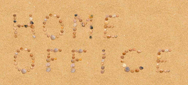 Home Office on the beach — Stock Photo, Image