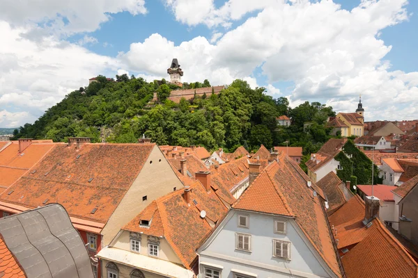 Schlossberg in Graz, the second-largest city of Austria — Stock Photo, Image