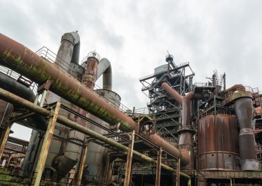 Landschaftspark Duisburg, eski sanayi binalar