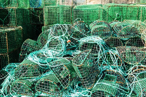 Armadilhas para a captura de polvo e peixe — Fotografia de Stock