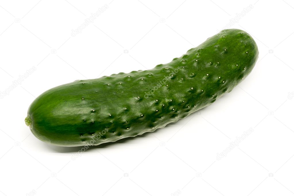 Cucumber on white