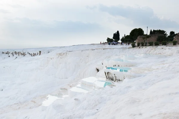 Basenów trawertynu w Pamukkale, Turcja — Zdjęcie stockowe