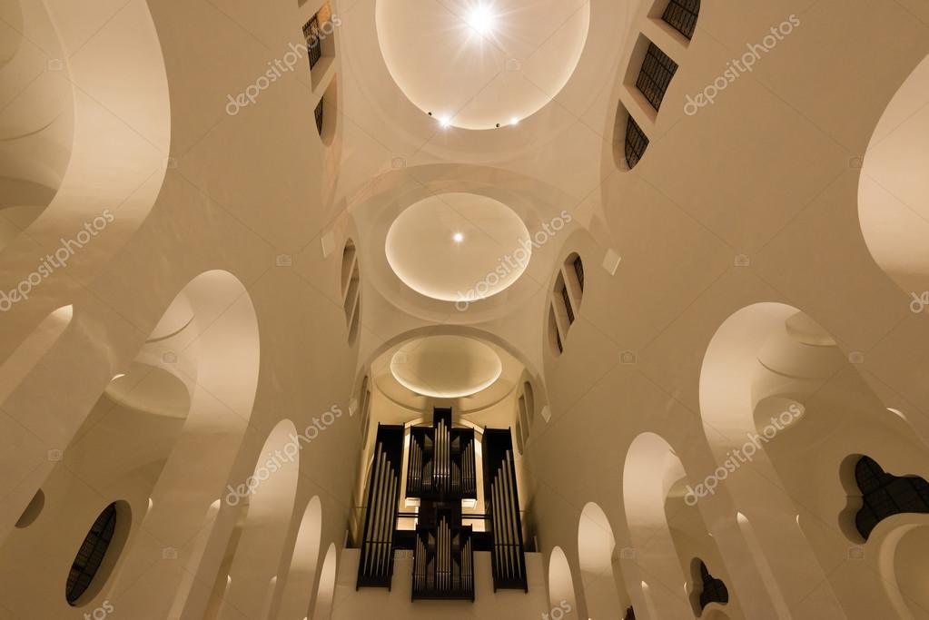 Modern Church Interior With Organ Stock Photo C Franky242 76636385