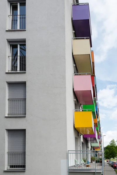 Colorful balconies — Stock Photo, Image