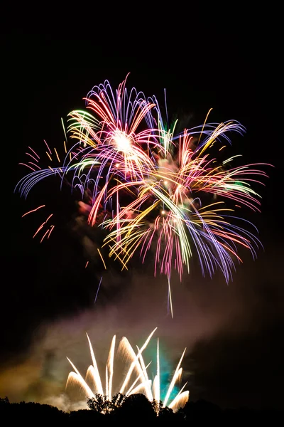 Fireworks with space for your text — Stock Photo, Image