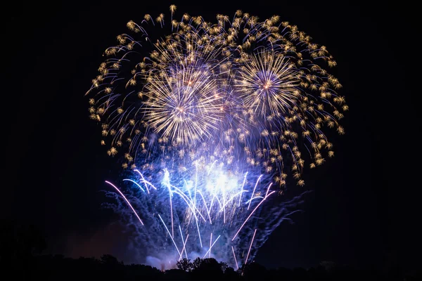 Groot vuurwerk — Stockfoto