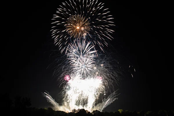 Groot vuurwerk — Stockfoto