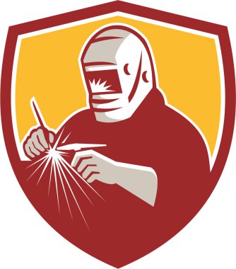 Tig Kaynakçı Kaynak Arması Retro